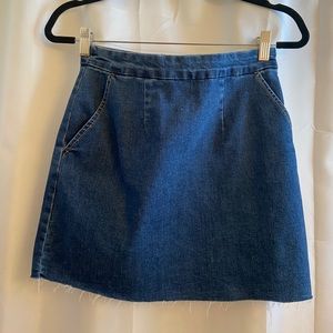 forever 21 denim skirt